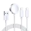 Joyroom S-IW007 cable de carga magnético 3 en 1 USB-A a Lightning/USB-C/Micro USB 1,2 m blanco