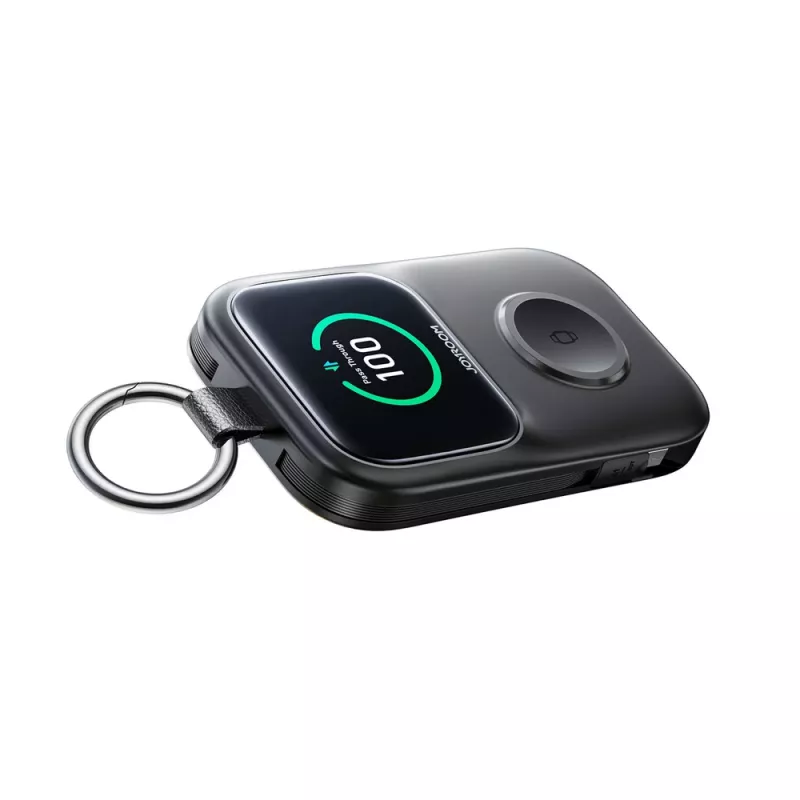 Batería externa inalámbrica Joyroom JR-W19 5000 mAh con cargador para reloj 5W Negro