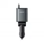 Cargador de coche 3 en 1 Joyroom JR-CCL07 con cables extraíbles - Gris oscuro