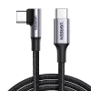 UGREEN Cable USB-C a USB-C en ángulo US334 5A PD 100W 2m Negro
