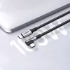 UGREEN Cable USB-C a USB-C en ángulo US334 5A PD 100W 2m Negro
