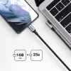 UGREEN Cable USB-C a USB-C en ángulo US334 5A PD 100W 2m Negro