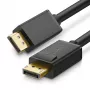 UGREEN cable DisplayPort a DisplayPort DP102, 4K, 3D, 5 m, negro