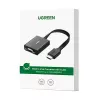 UGREEN Adaptador HDMI a VGA MM103, 25cm, Negro