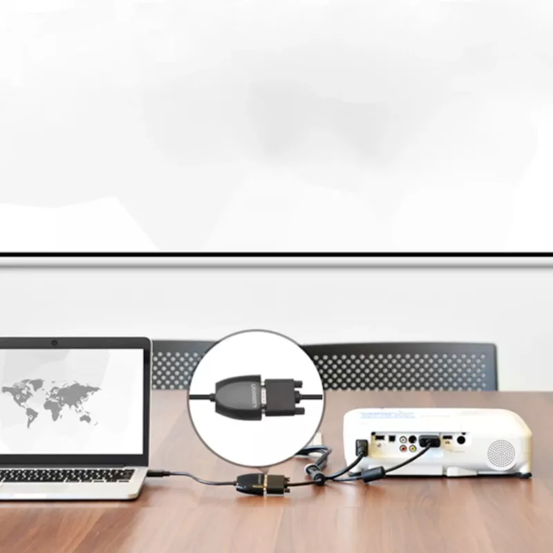 UGREEN Convertidor HDMI a VGA MM105, sin audio, Negro