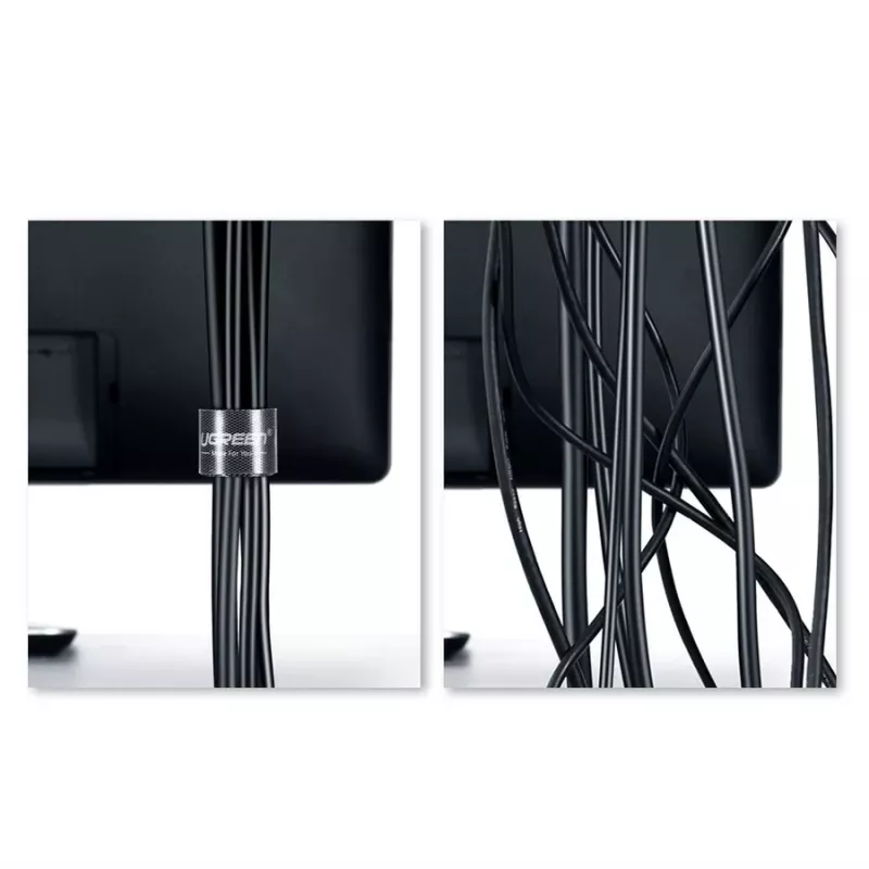 UGREEN LP124 Banda organizadora de cables 5m Negro