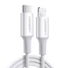 UGREEN US171 Cable USB-C a Lightning 3A 0,25m Blanco