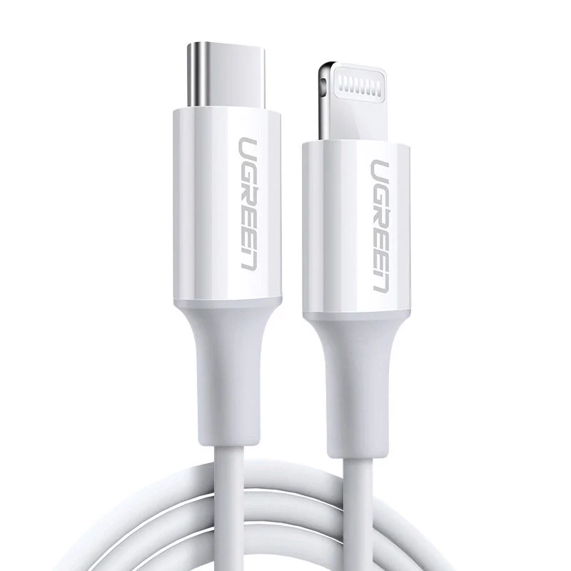 UGREEN US171 Cable USB-C a Lightning 3A 0,25m Blanco