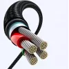 UGREEN Cable USB-C a USB-A 2.0 en ángulo US176, 3A, 3m Negro