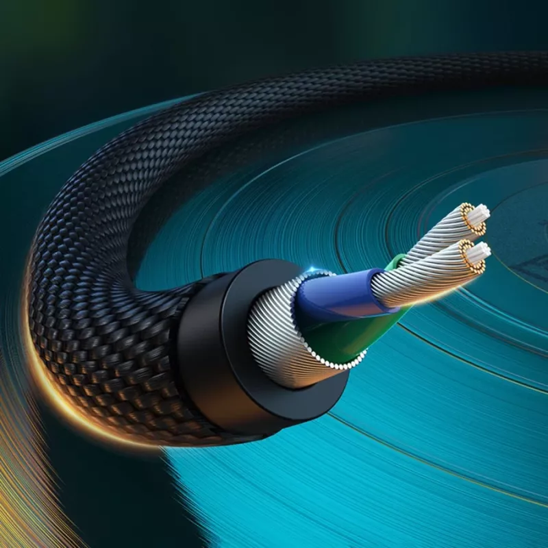 UGREEN Cable de audio 2x RCA (Cinch) a 3,5 mm, 2 m, Negro