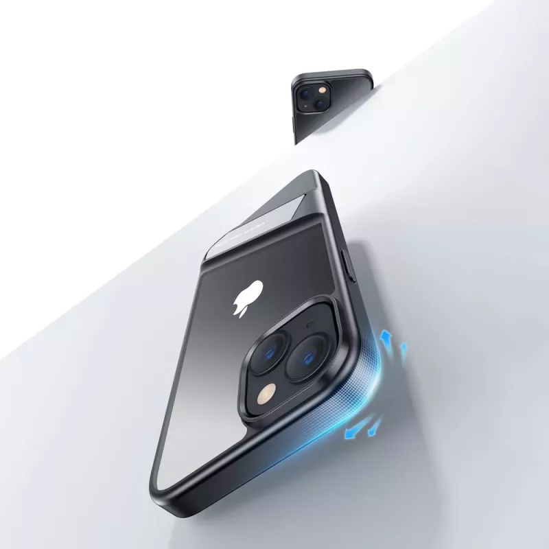 Ugreen LP634 Funda protectora con soporte rígida con marco de gel blando para iPhone 14 Plus (90925) Negro
