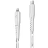 ENERGEA Nyloflex Cable USB-C a Lightning 1,5m Blanco MFI