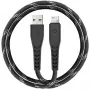 ENERGEA Nyloflex Cable de carga y sincronización USB-A a Lightning C89 MFi 1,5m Negro