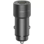 ENERGEA Alu Drive PD20+ Cargador de coche 38W 1xUSB-A + 1xUSB-C PD QC3.0 Gunmetal