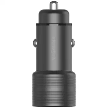 ENERGEA Alu Drive PD20+ Cargador de coche 38W 1xUSB-A + 1xUSB-C PD QC3.0 Gunmetal