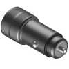 ENERGEA Alu Drive PD20+ Cargador de coche 38W 1xUSB-A + 1xUSB-C PD QC3.0 Gunmetal