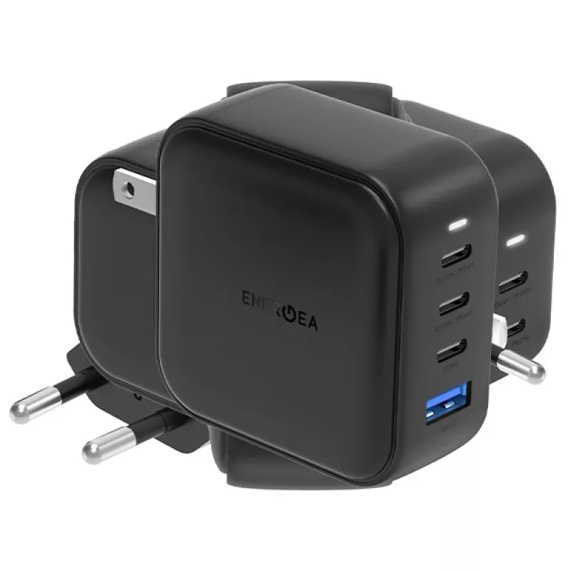 ENERGEA Travelite GAN100 Cargador GaN USB-C 100W 3C1A Negro US+EU
