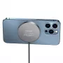 USAMS Cargador inalámbrico magnético 15W Aluminio Negro US-CD183