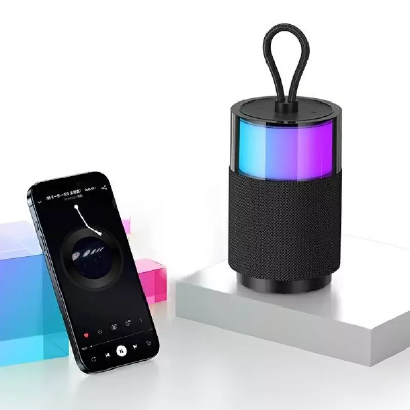 USAMS YIN Series YX12 Altavoz portátil Bluetooth 5.3 5W Negro