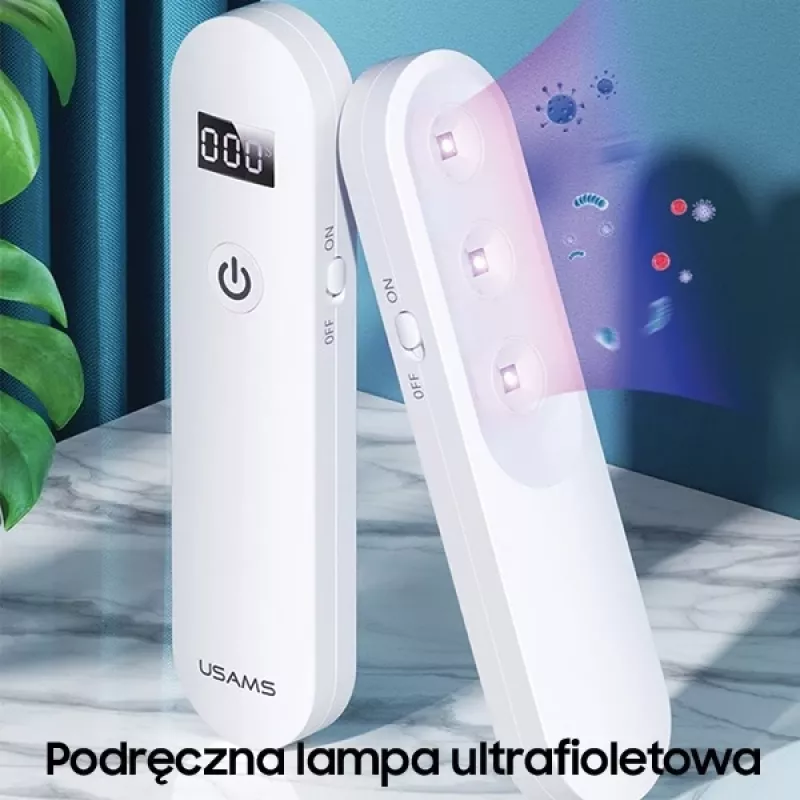 USAMS Esterilizador de mano UV-C mini Blanco ZB159XDD01 (US-ZB159)
