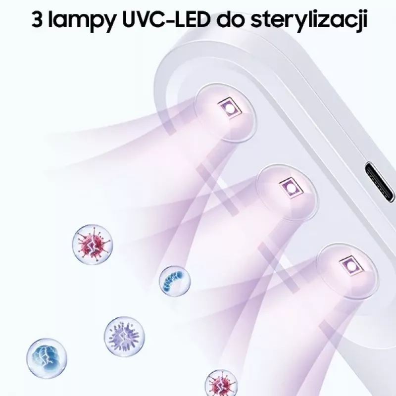 USAMS Esterilizador de mano UV-C mini Blanco ZB159XDD01 (US-ZB159)