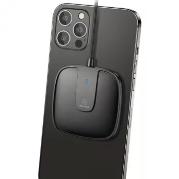 USAMS US-CD153 Cargador Inalámbrico Magnético 15W para iPhone 12 Serie Negro