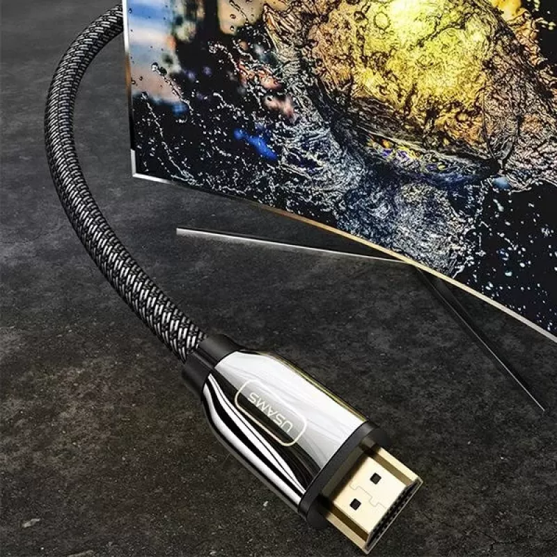 USAMS Cable HDMI 2.1 3m Ultra HD 8K 48Gbps Negro SJ498HD01