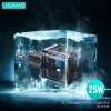 USAMS T42 Mini 25W Cargador Rápido USB-C PD3.0 (Solo Cabezal) Negro CC140TC01