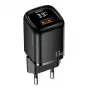 USAMS Cargador Rápido USB-C + USB-A 33W PD3.0 QC3.0 Negro CC152TC01