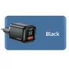 USAMS Cargador Rápido USB-C + USB-A 33W PD3.0 QC3.0 Negro CC152TC01