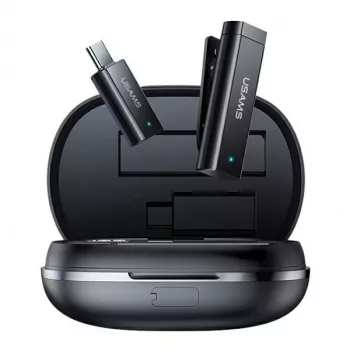 USAMS Micrófono Lavalier Inalámbrico ENC 2,4 GHz USB-C ZB243MKF01 (US-ZB243)