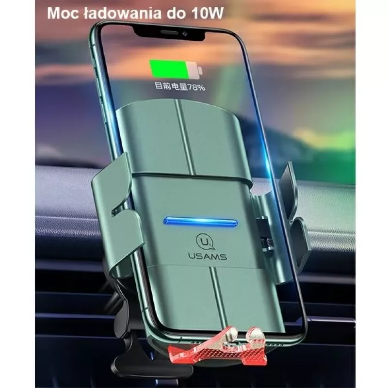USAMS US-CD133 Batería Externa con Carga Inalámbrica 10W 10000mAh Negro