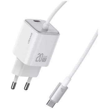 USAMS cargador rápido 20W GaN con cable