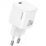 USAMS Cargador de pared USB-C PD 20W con cable Lightning (1 m) - Blanco
