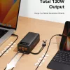 VEGER Powerbank Tank Boost PD QC3.0 5A 130W 56000 mAh Negro W5001C