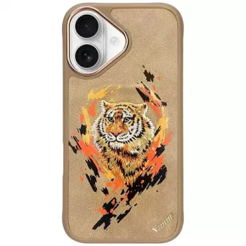 Nimmy Tygrys Funda MagSafe para iPhone 16 Marrón Claro