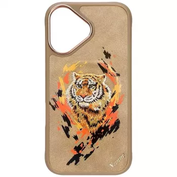 Nimmy Tygrys Funda MagSafe para iPhone 16 Marrón Claro