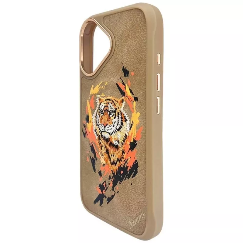 Nimmy Tygrys Funda MagSafe para iPhone 16 Marrón Claro