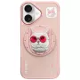 Nimmy Glasses Cool Cat Funda MagSafe para iPhone 16, Rosa
