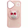Nimmy Glasses Cool Cat Funda MagSafe para iPhone 16, Rosa