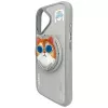 Nimmy Glasses Cool Cat Funda MagSafe para iPhone 16, Gris