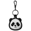 Nimmy set 3 en 1: funda para móvil + cartera + funda para rastreador, negro, Big Eyed Pet 2.0 Panda