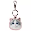 Nimmy set 3 en 1 de bolso cruzado para móvil, cartera y soporte para rastreador - rosa Big Eyed Pet 2.0 Cat