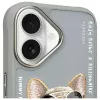 Nimmy Funda protectora para Apple iPhone 16 6,1 inch Gris Glasses Cool Dog