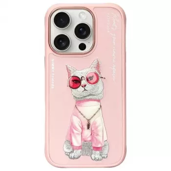 Nimmy Glasses Cool Cat Funda trasera para Apple iPhone 16 Pro Max 6,9