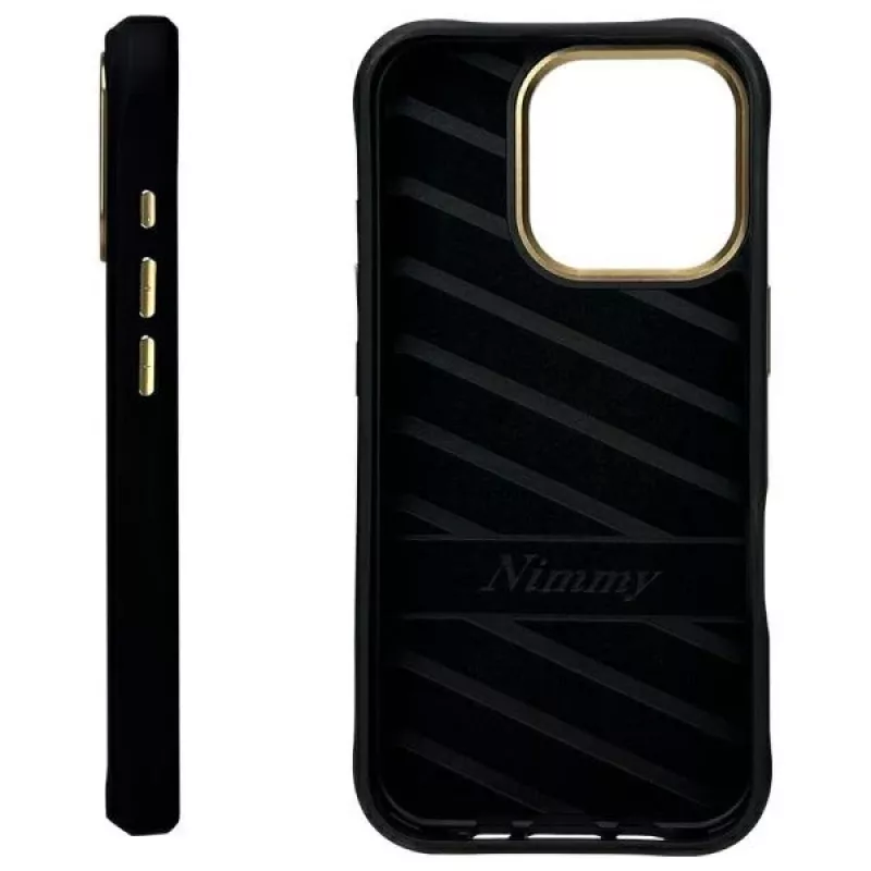 Nimmy Cool&Cute 2.0 Monkey Funda trasera para Apple iPhone 16 Pro, Negra, TPU
