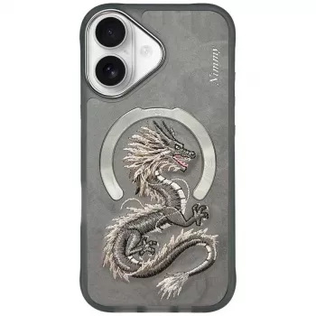Nimmy Dragon Funda MagSafe para iPhone 16 - Gris