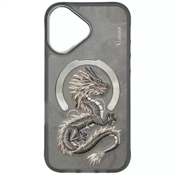 Nimmy Dragon Funda MagSafe para iPhone 16 - Gris