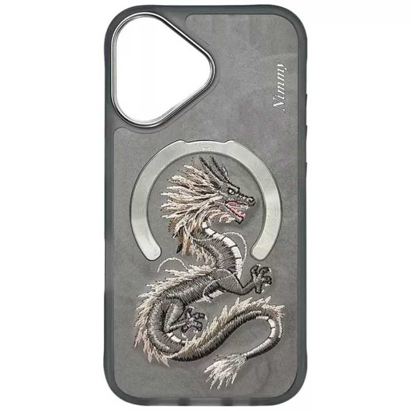 Nimmy Dragon Funda MagSafe para iPhone 16 - Gris