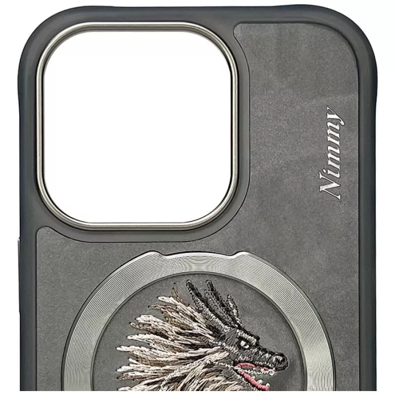 Nimmy Dragon Funda MagSafe para iPhone 16 Pro Gris